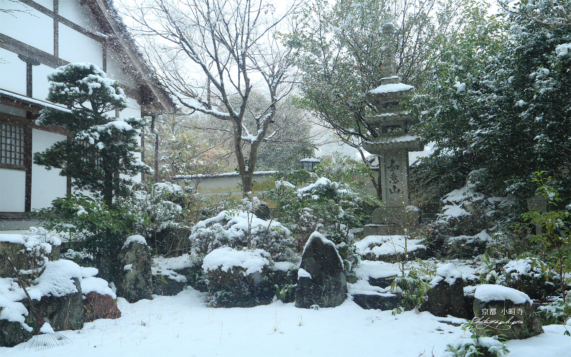 小町寺 雪の庭園