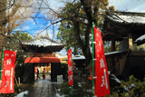 長建寺 残雪の境内