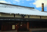 月桂冠大倉記念館 巻き垂れ雪と酒林