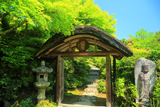 大河内山荘 新緑の中門