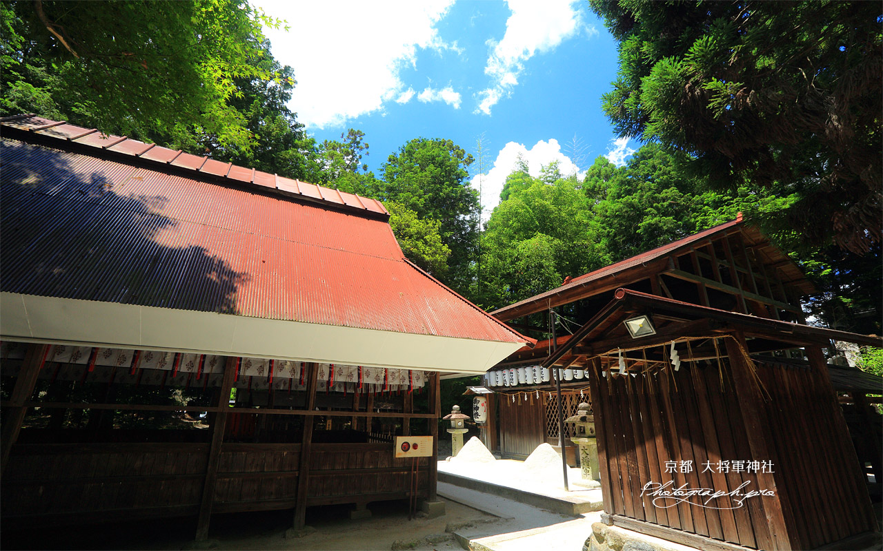 大将軍神社の夏空 壁紙
